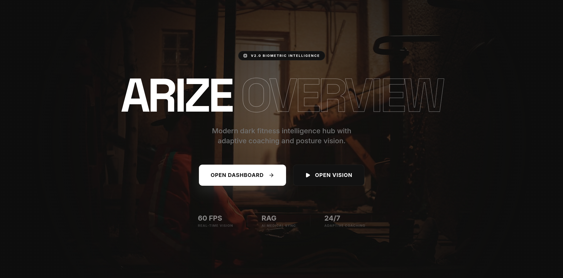 Arize – AI Fitness & Health Platform